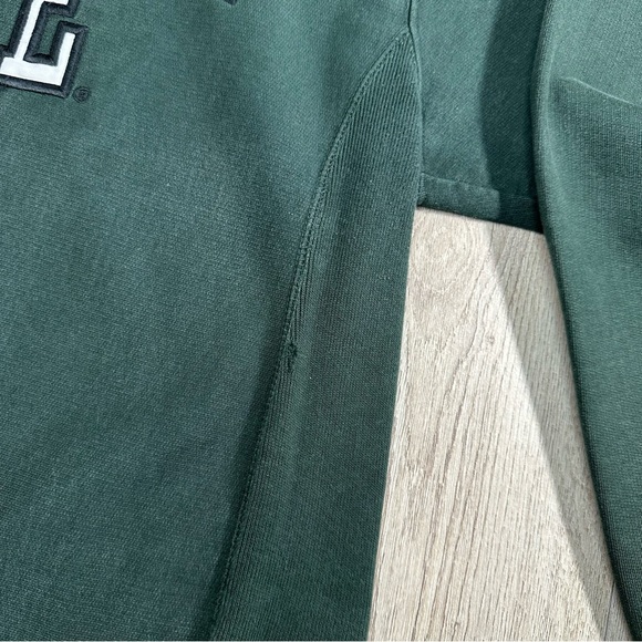 Vintage Michigan State Embroidered Green Sweatshirt Size Medium - Picture 5 of 9